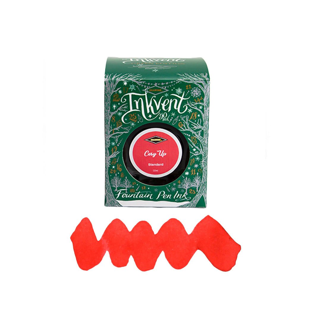 Diamine Inkvent Green Edition Ink Bottle - Cosy Up - un membrete
