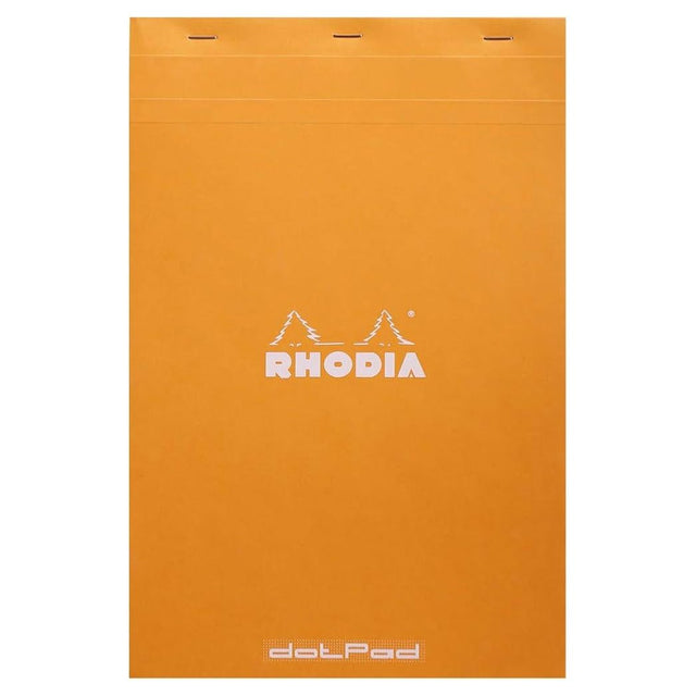 Rhodia Bloc No19 Grapa Naranja – Pointillés - un membrete