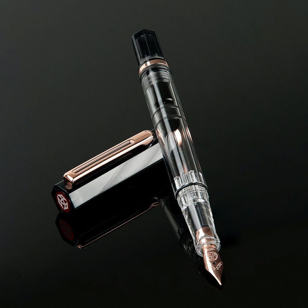 TWSBI Eco Smoke Rose Gold Fountain Pen - un membrete