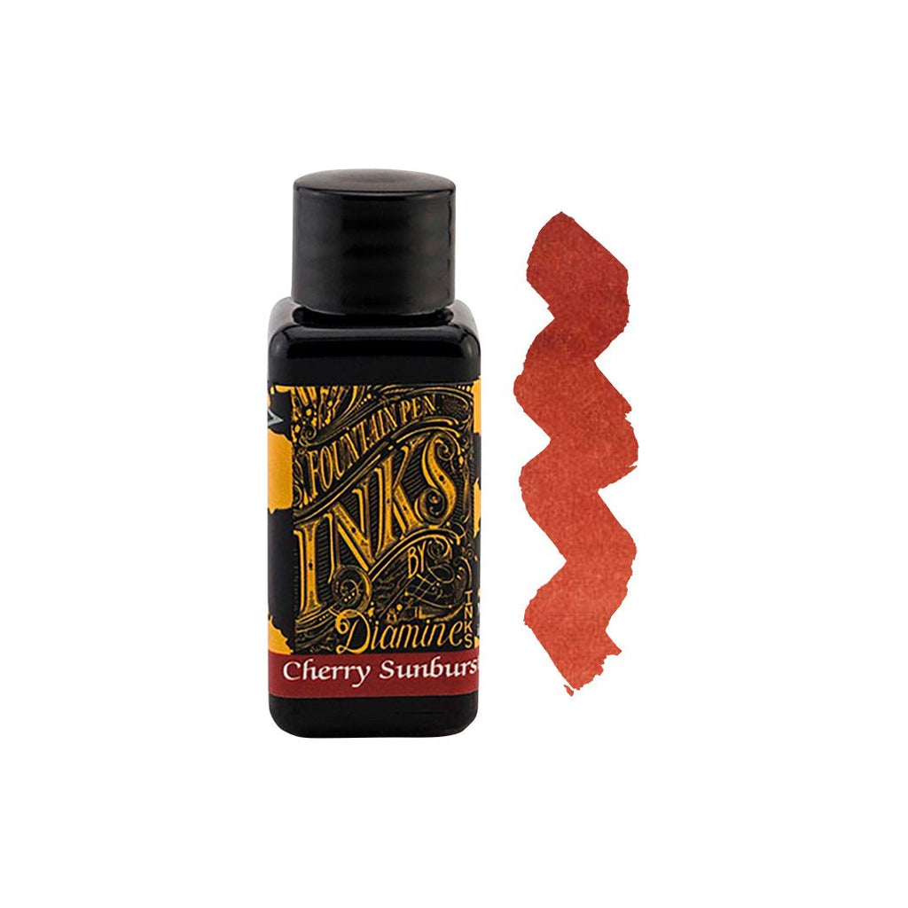 Diamine Cherry Sunburst 30ml - un membrete