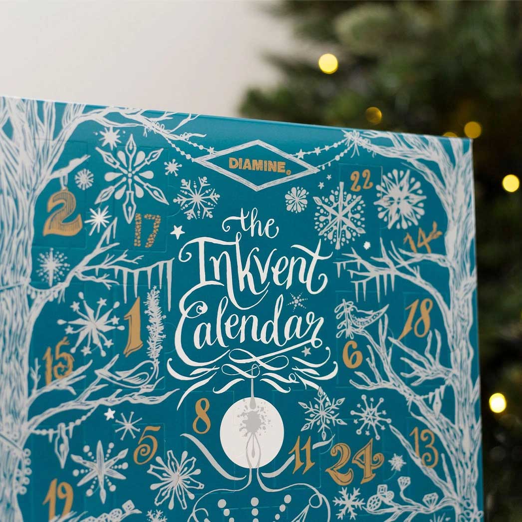 Diamine Inkvent Calendar 2025 Teal Edition - un membrete