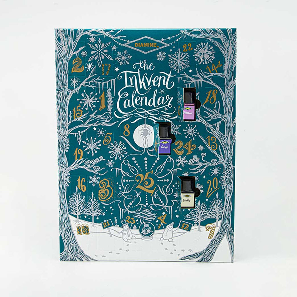 Diamine Inkvent Calendar 2025 Teal Edition - un membrete