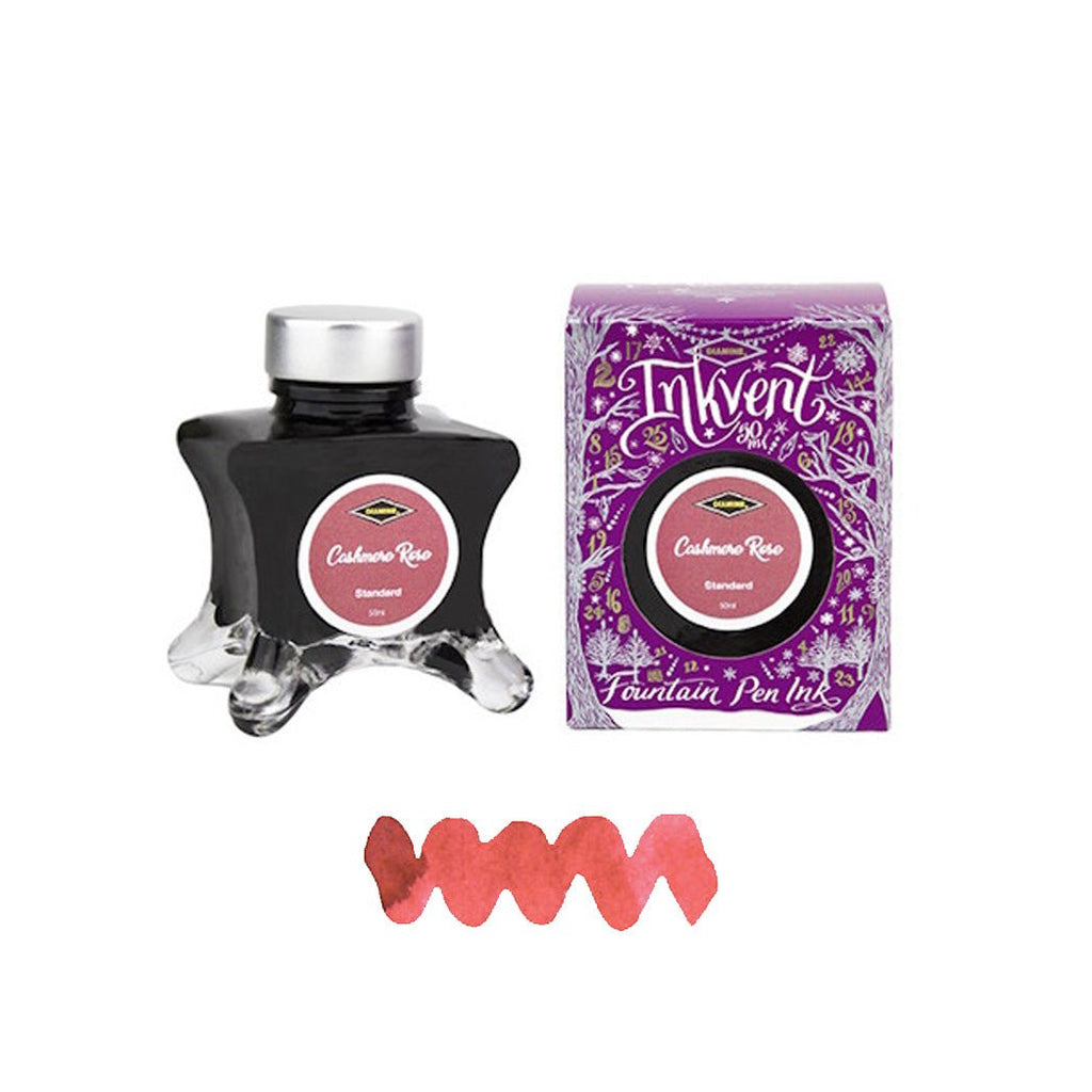 Diamine Inkvent Purple Edition Ink Bottle - Cashmere Rose - un membrete