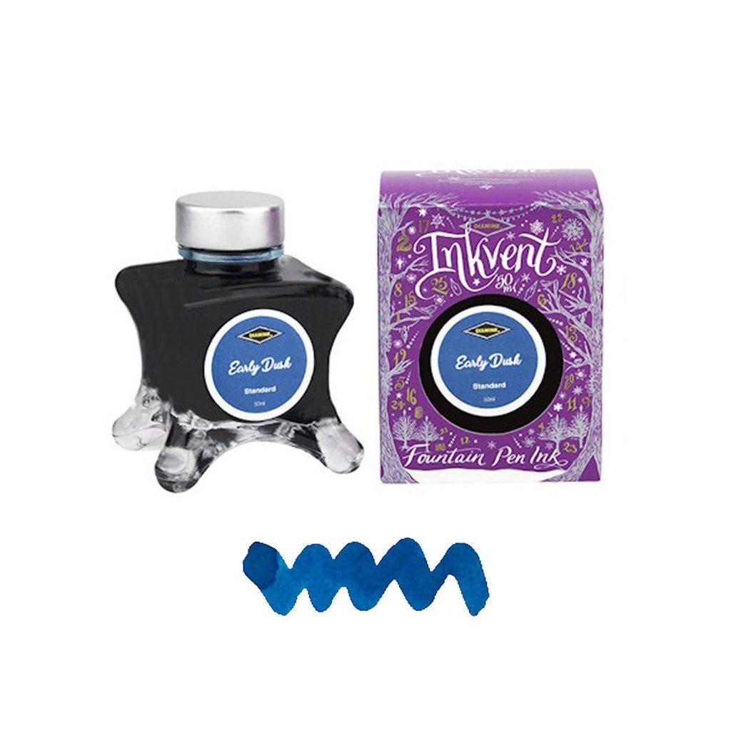 Diamine Inkvent Purple Edition Ink Bottle - Early Dusk - un membrete