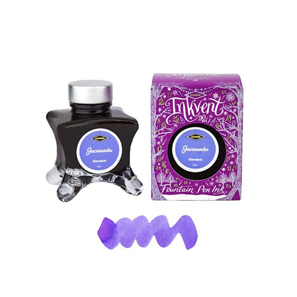 Diamine Inkvent Purple Edition Ink Bottle - Jacaranda - un membrete