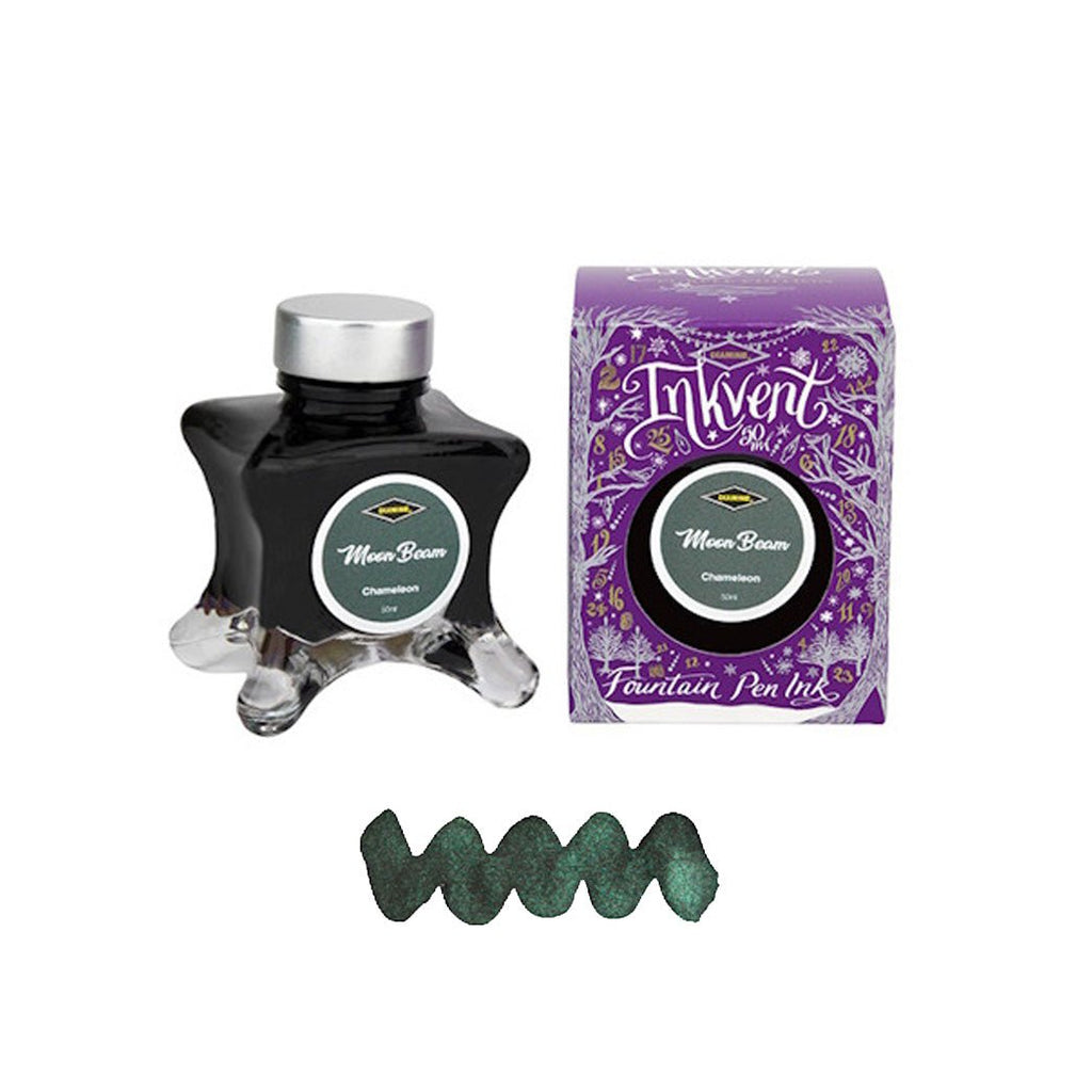 Diamine Inkvent Purple Edition Ink Bottle - Moon Beam - un membrete