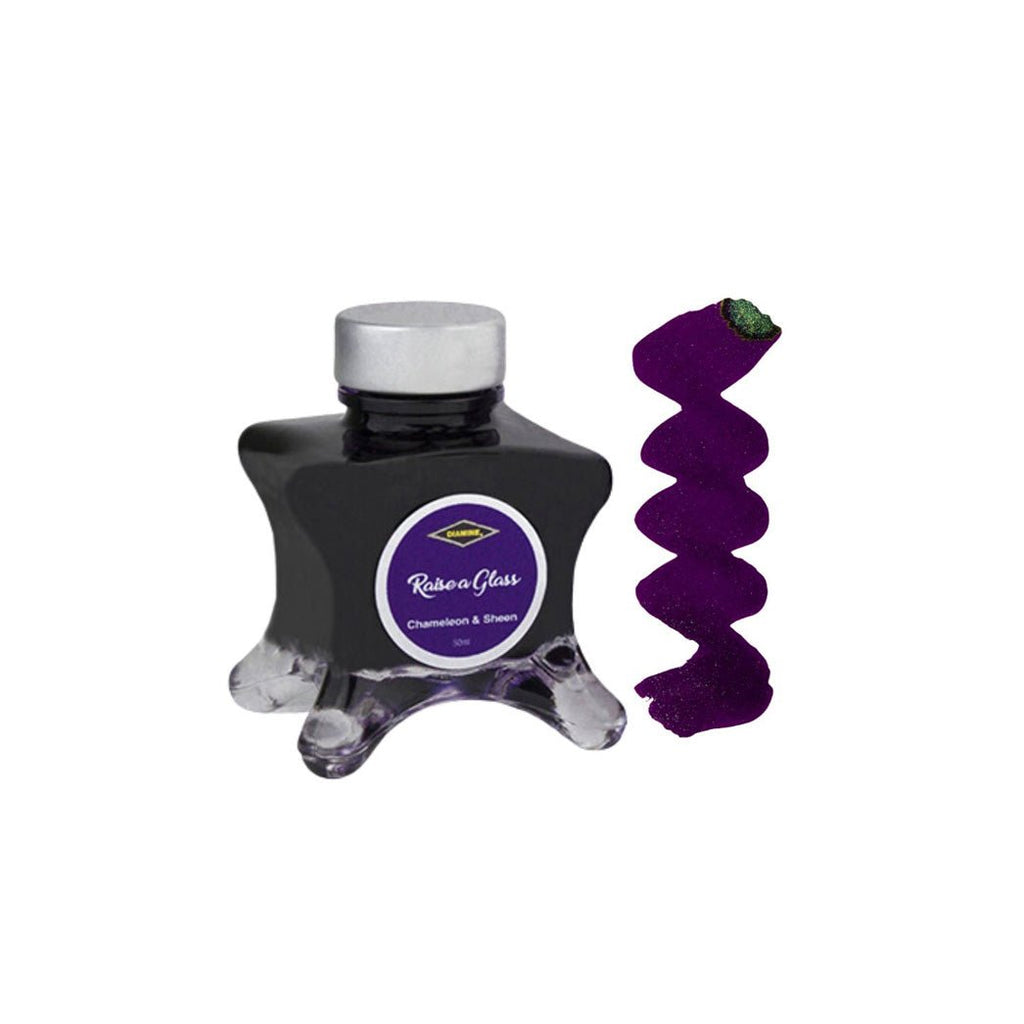 Diamine Inkvent Purple Edition Ink Bottle - Raise a Glass - un membrete