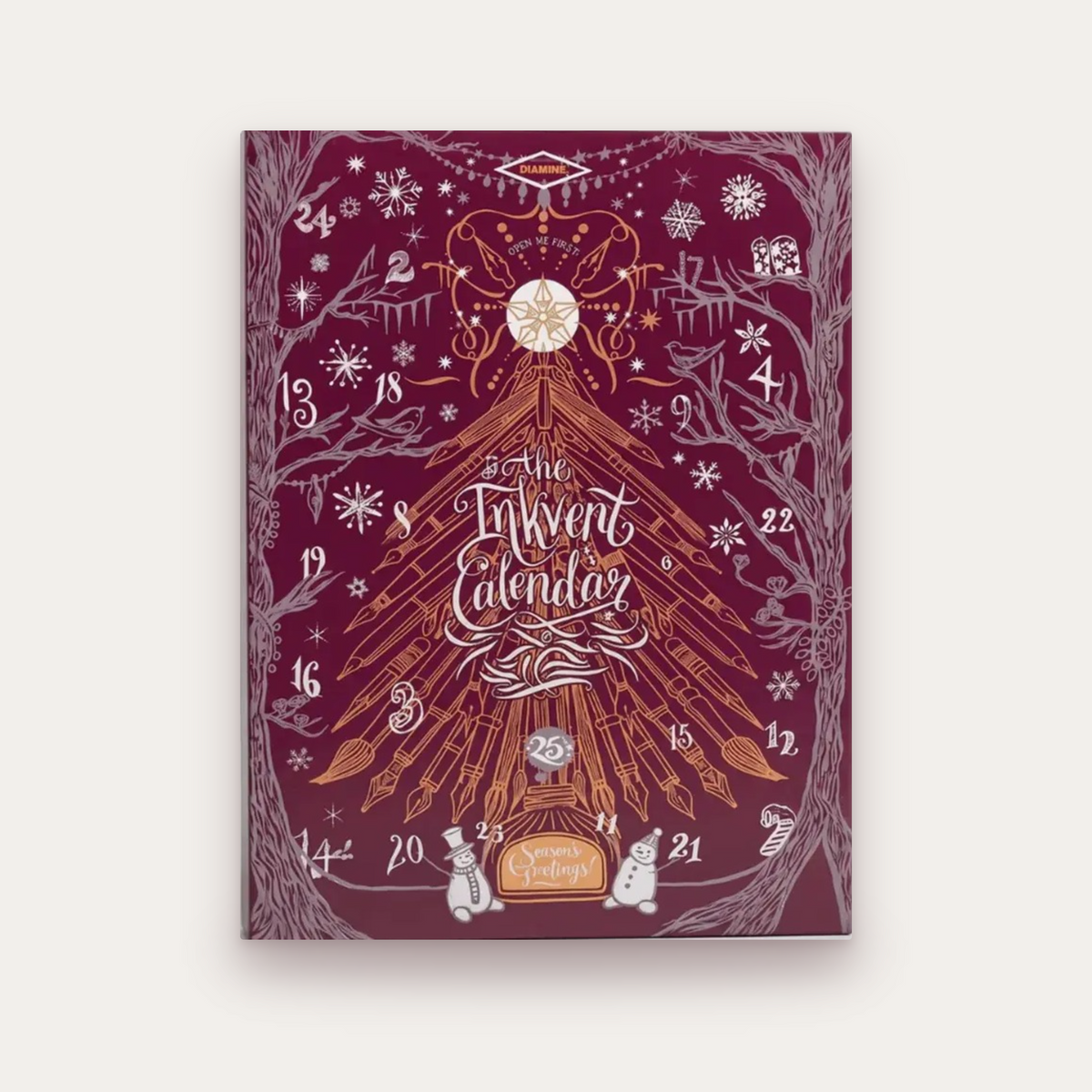 Calendario de Adviento Diamine Inkvent 2026 | Burgundy Edition