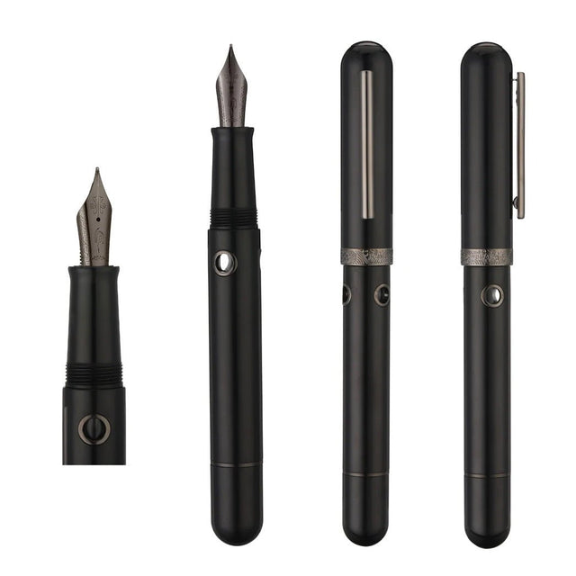 Nahvalur Nautilus Cephalopod Black – Pluma Fuente - un membrete