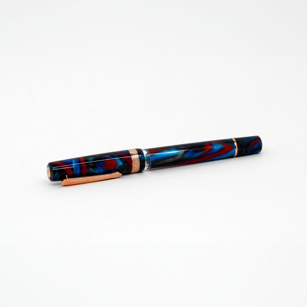 Nahvalur Schuylkill Dragonet Sapphire - Pluma Fuente - un membrete