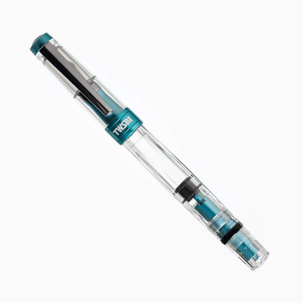 TWSBI Diamond 580ALR Caribbean w/Onyx Fountain Pen - un membrete