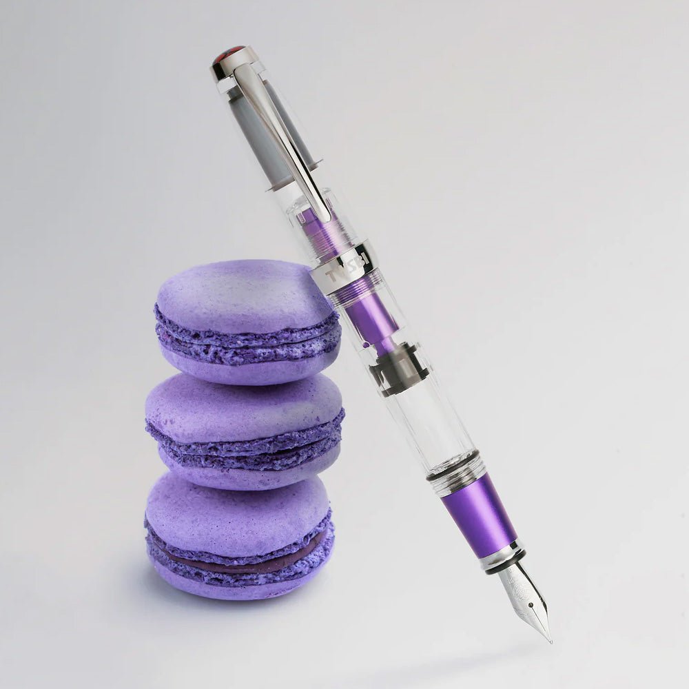 TWSBI Diamond Mini AL Grape Fountain Pen - un membrete