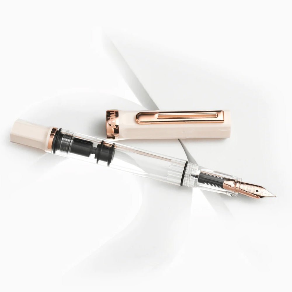 TWSBI ECO Creme Rose Gold Fountain Pen - un membrete