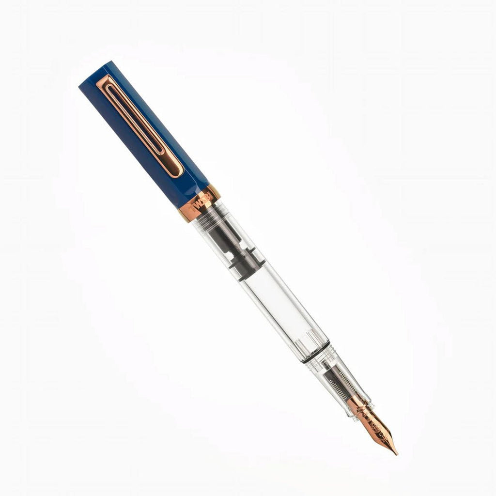 TWSBI ECO Indigo Blue w/ Bronze Fountain Pen - un membrete