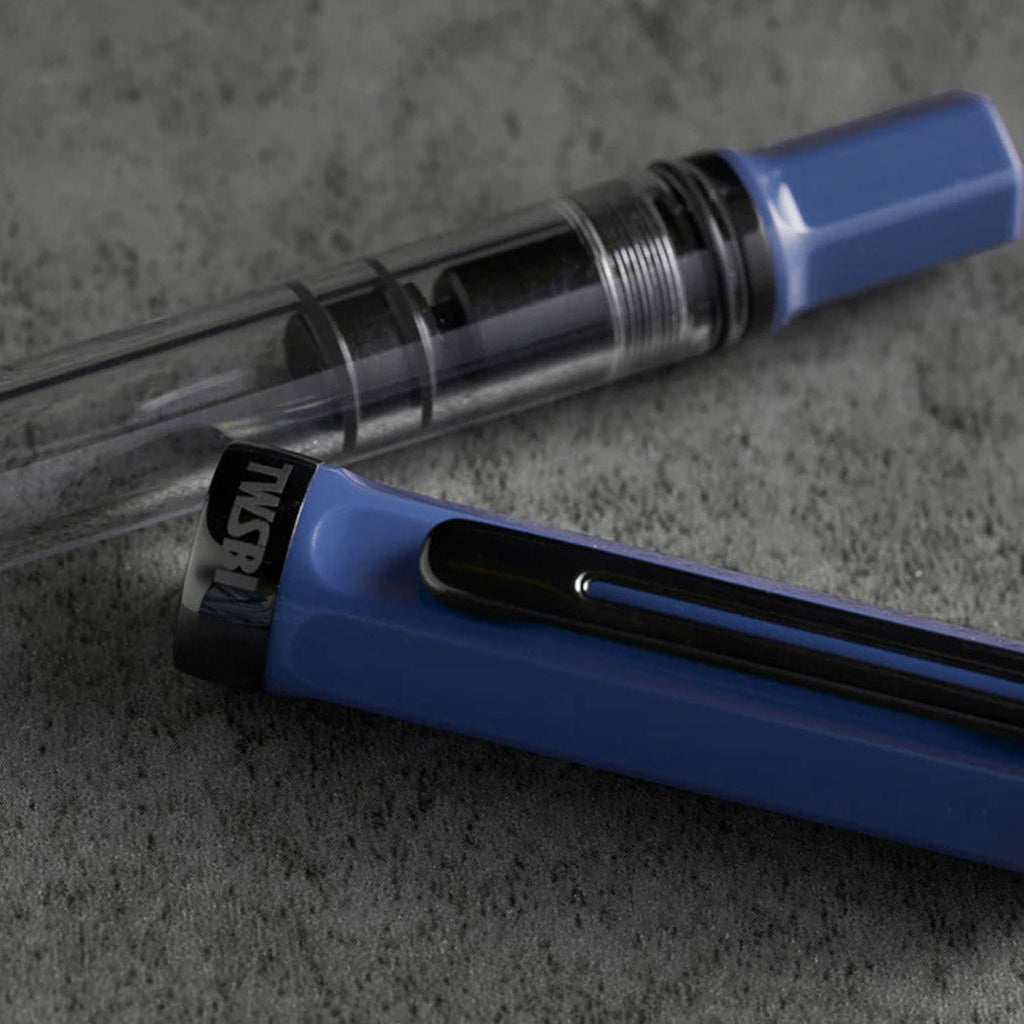 TWSBI ECO Slate Blue w/ Onyx Fountain Pen - un membrete