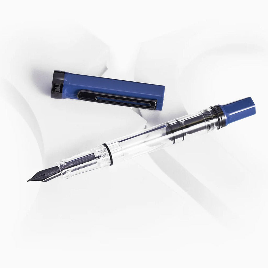 TWSBI ECO Slate Blue w/ Onyx Fountain Pen - un membrete