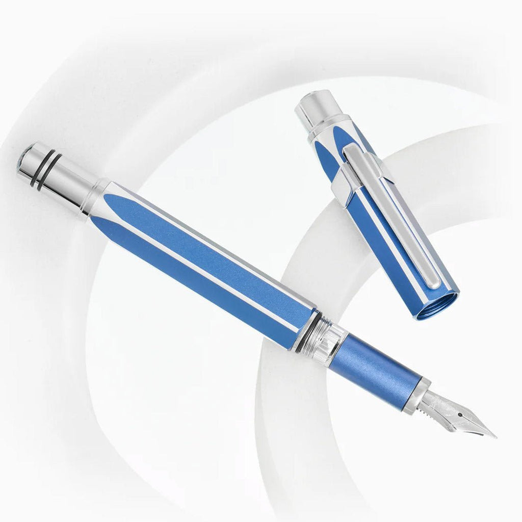 TWSBI Precision Gemini Blue Fountain Pen - un membrete