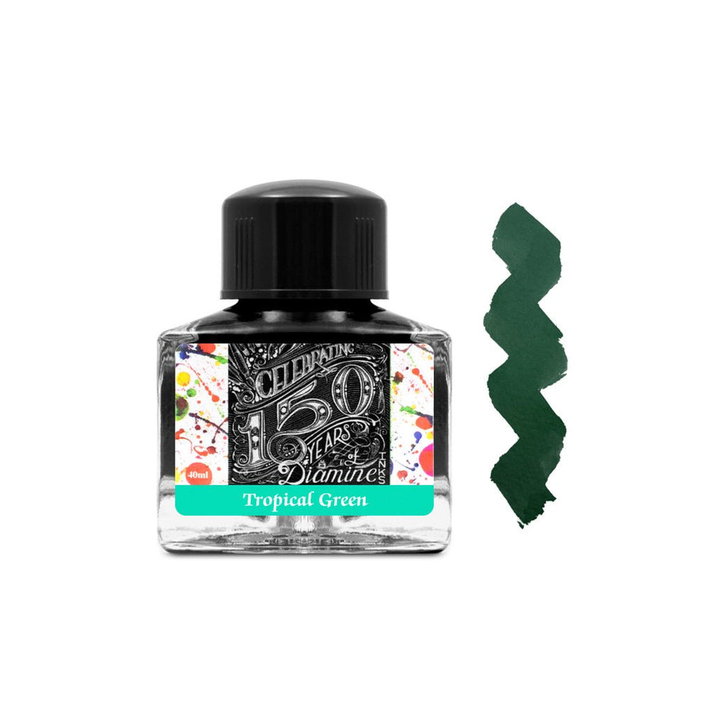 Diamine 150th Anniversary Tropical Green 40ml - un membrete