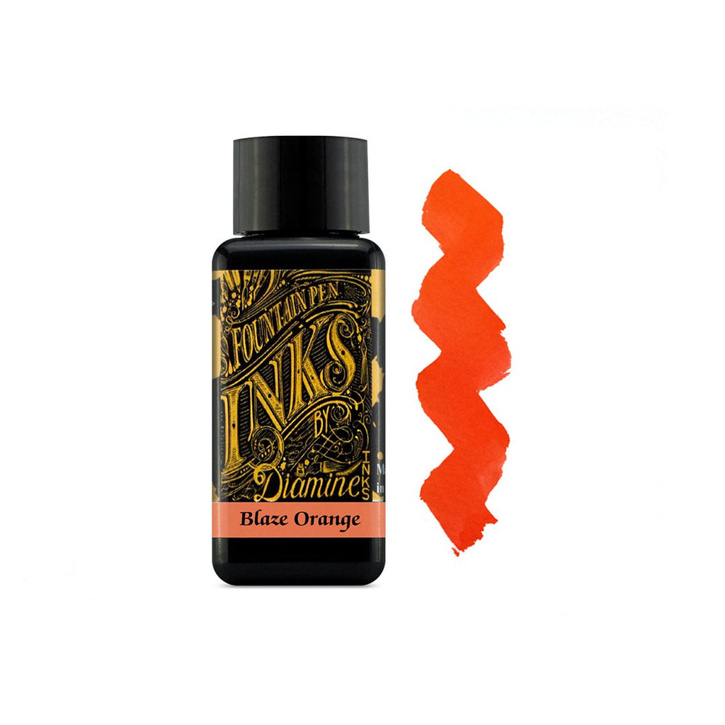 Diamine Blaze Orange 30ml - un membrete