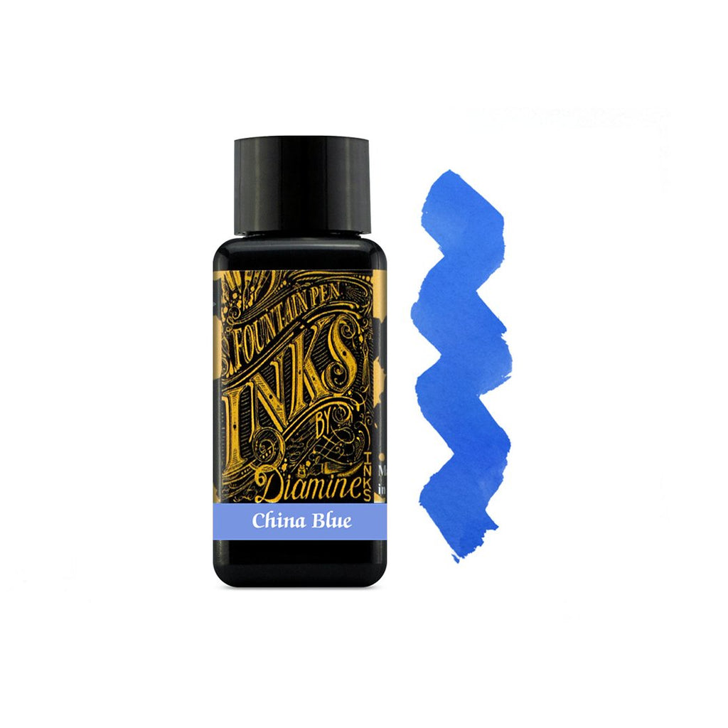 Diamine China Blue 30ml - un membrete