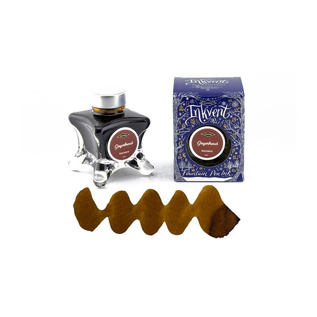 Diamine Inkvent Blue Edition Ink Bottle - Gingerbread - un membrete