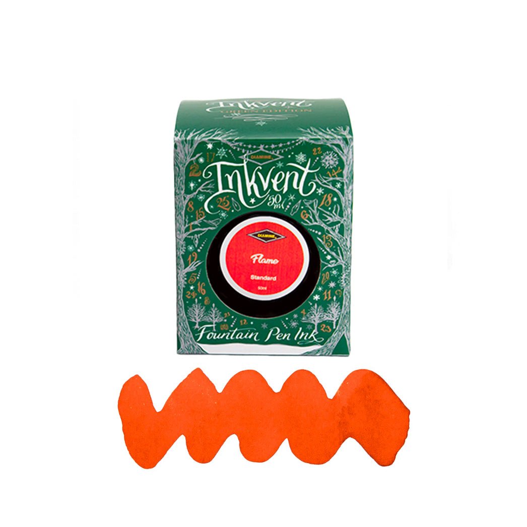 Diamine Inkvent Green Edition Ink Bottle - Flame - un membrete