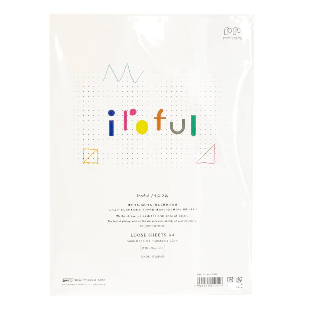 Iroful Loose Sheet A4 5mm Dot - 50 Hojas - un membrete