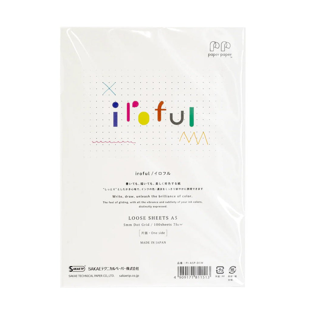 Iroful Loose Sheet A5 Dots - 100 Hojas - un membrete