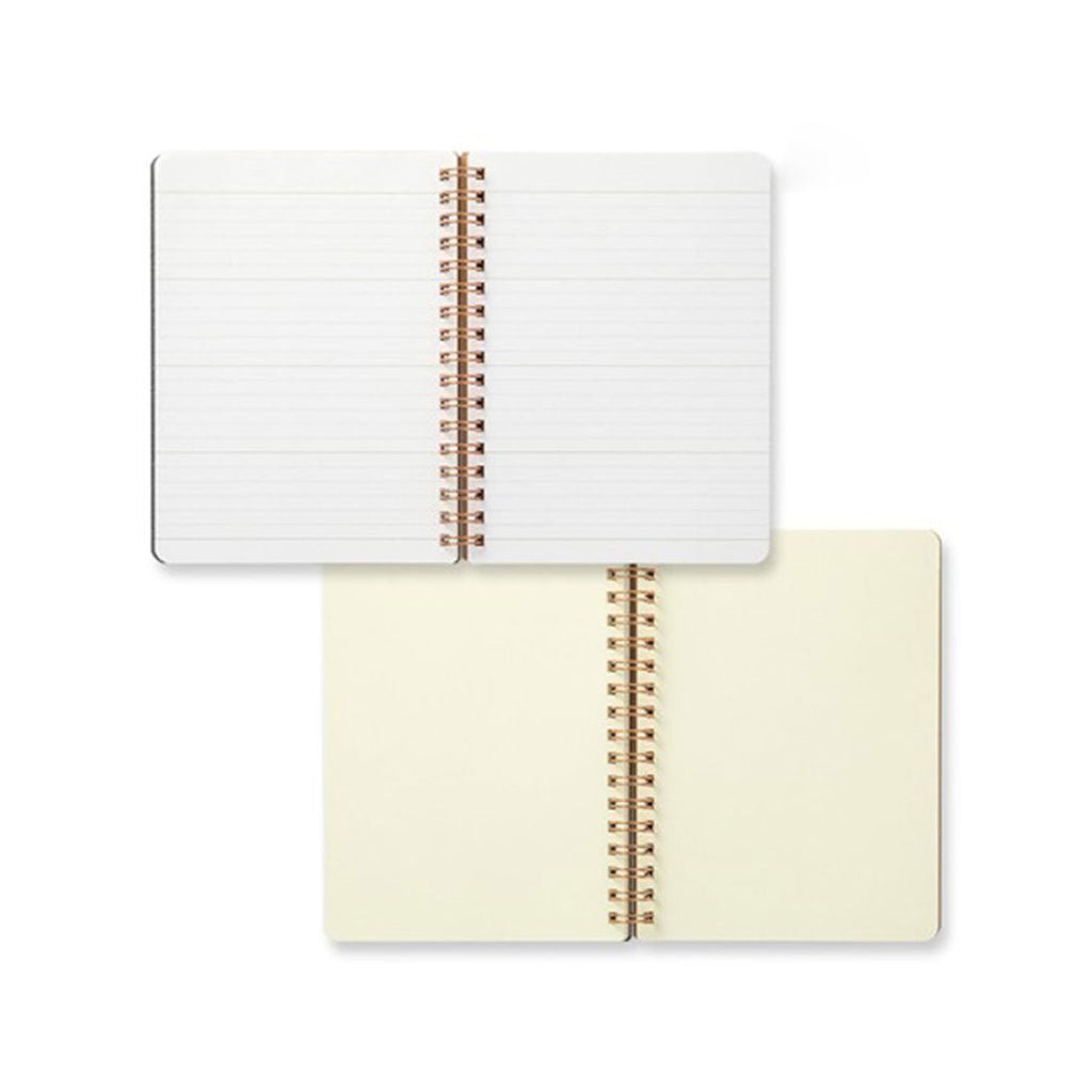 Midori Grain Notebook Black B6 - un membrete