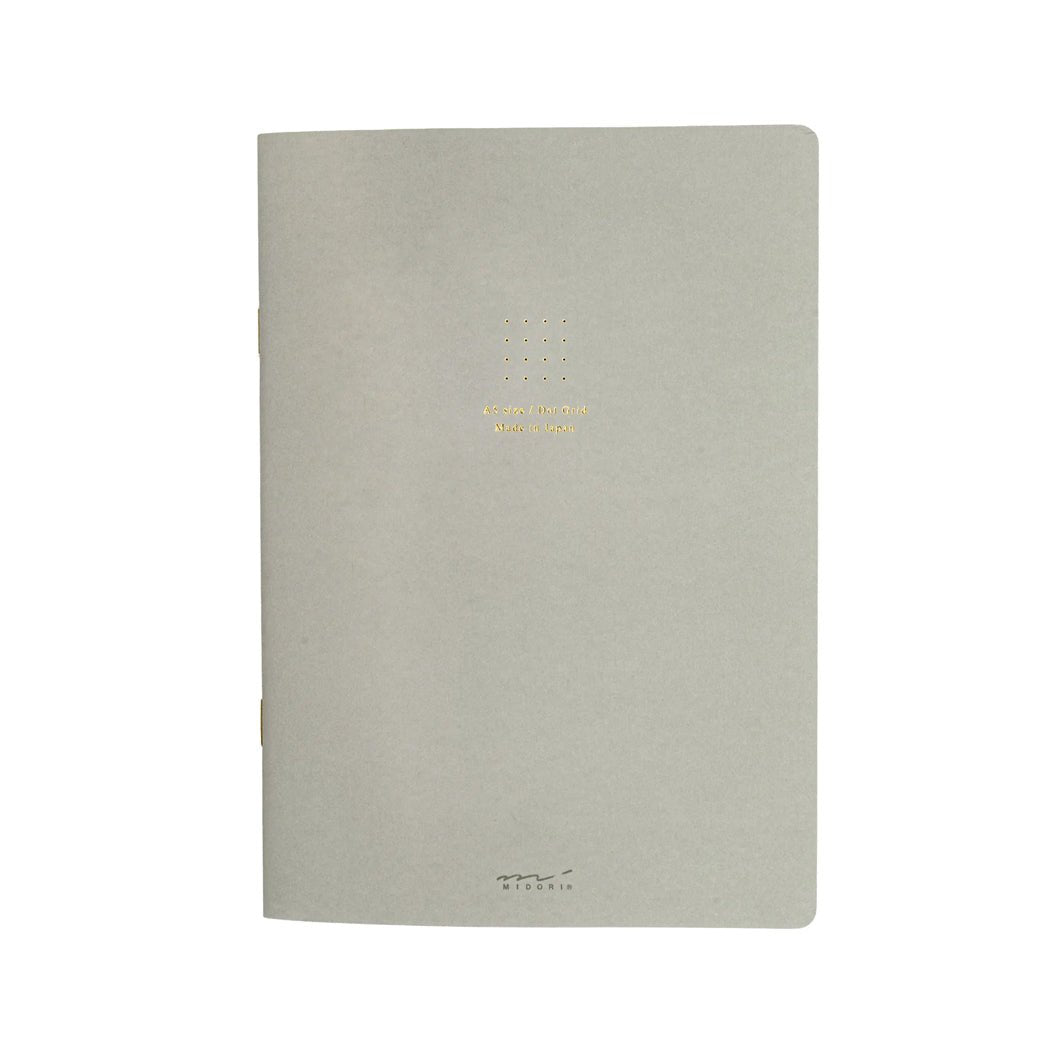 Midori Soft Color Notebook A5 Dot Grid – Gray – un membrete