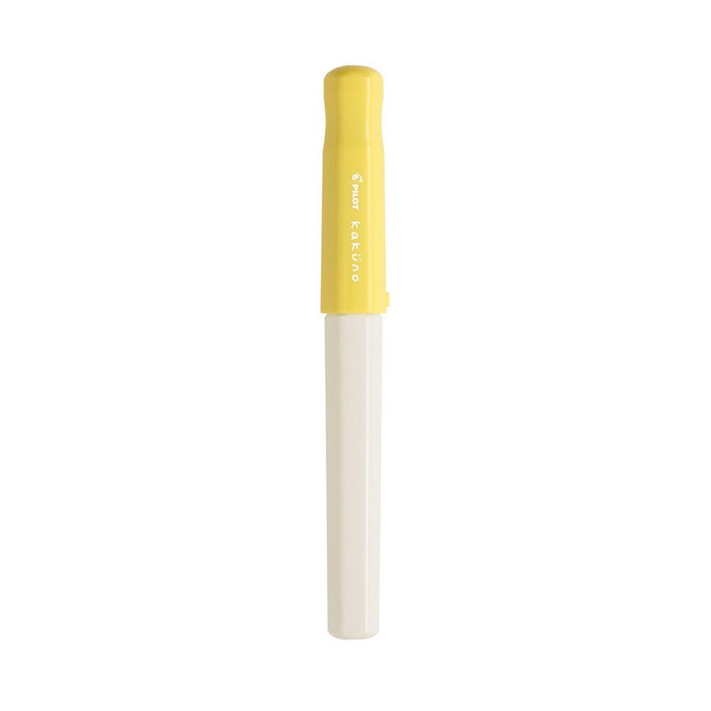 Pilot Kakuno Pluma Fuente - Blanco-Amarillo - un membrete