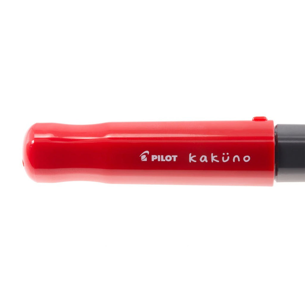 Pilot Kakuno Pluma Fuente - Gris-Rojo - un membrete