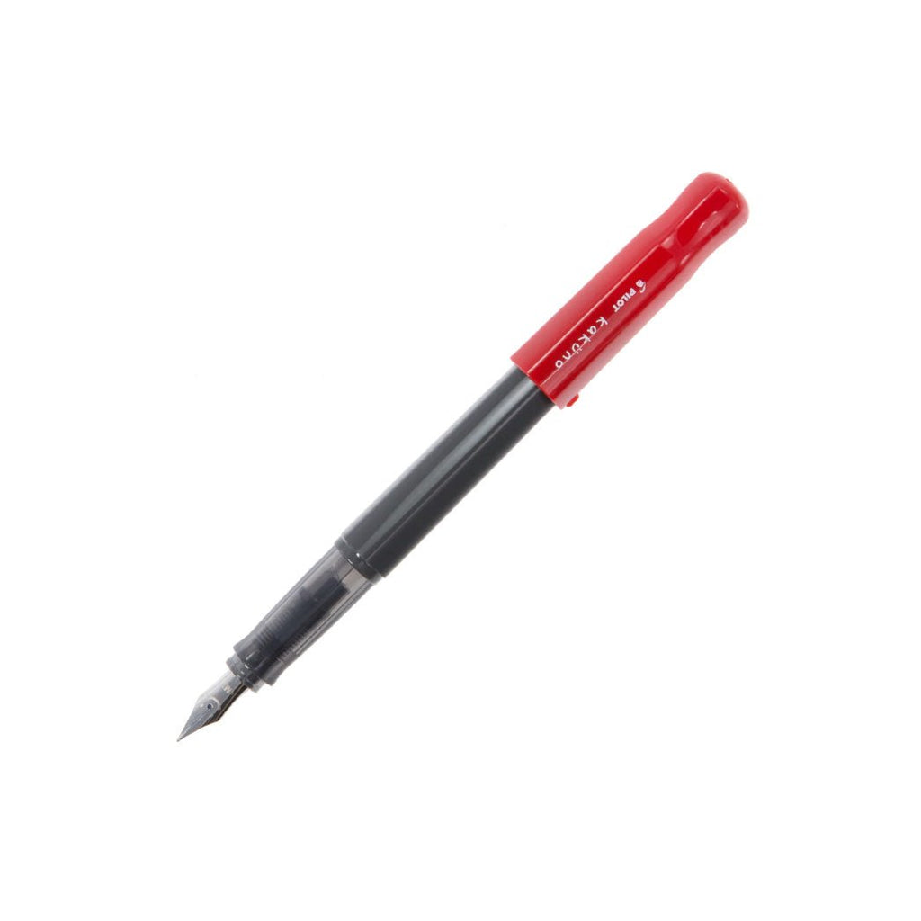 Pilot Kakuno Pluma Fuente - Gris-Rojo - un membrete