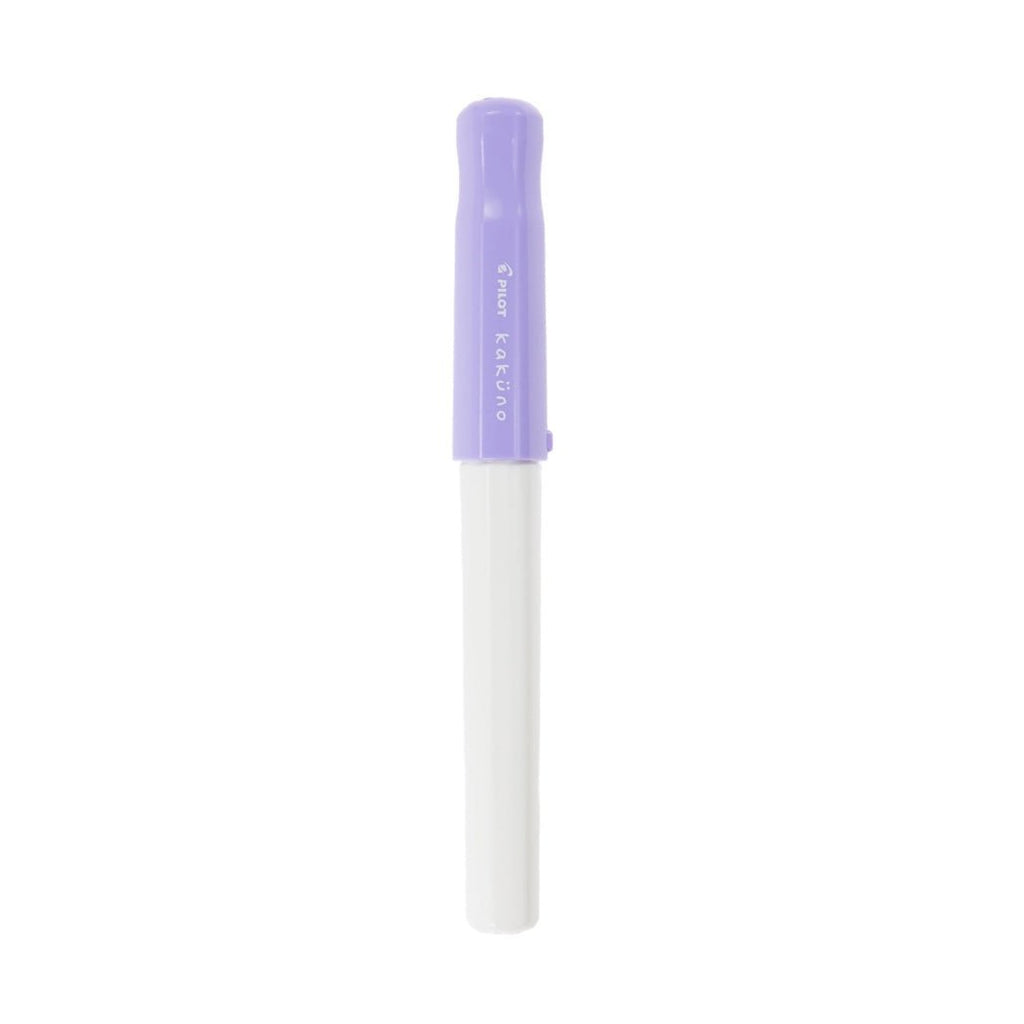 Pilot Kakuno Pluma Fuente - Morado-Blanco - un membrete