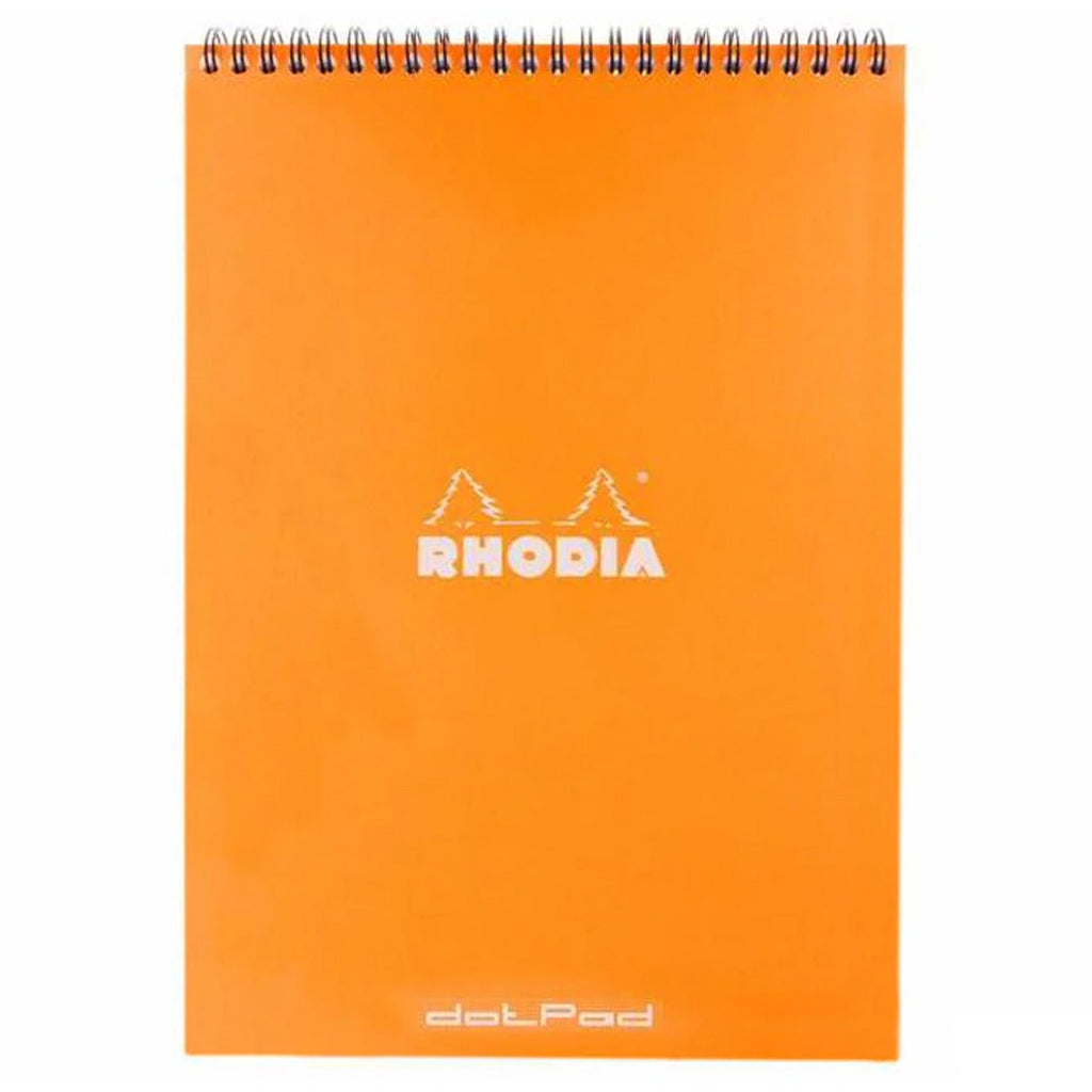 Rhodia Bloc No18 Naranja Arillo – Pointillés - un membrete