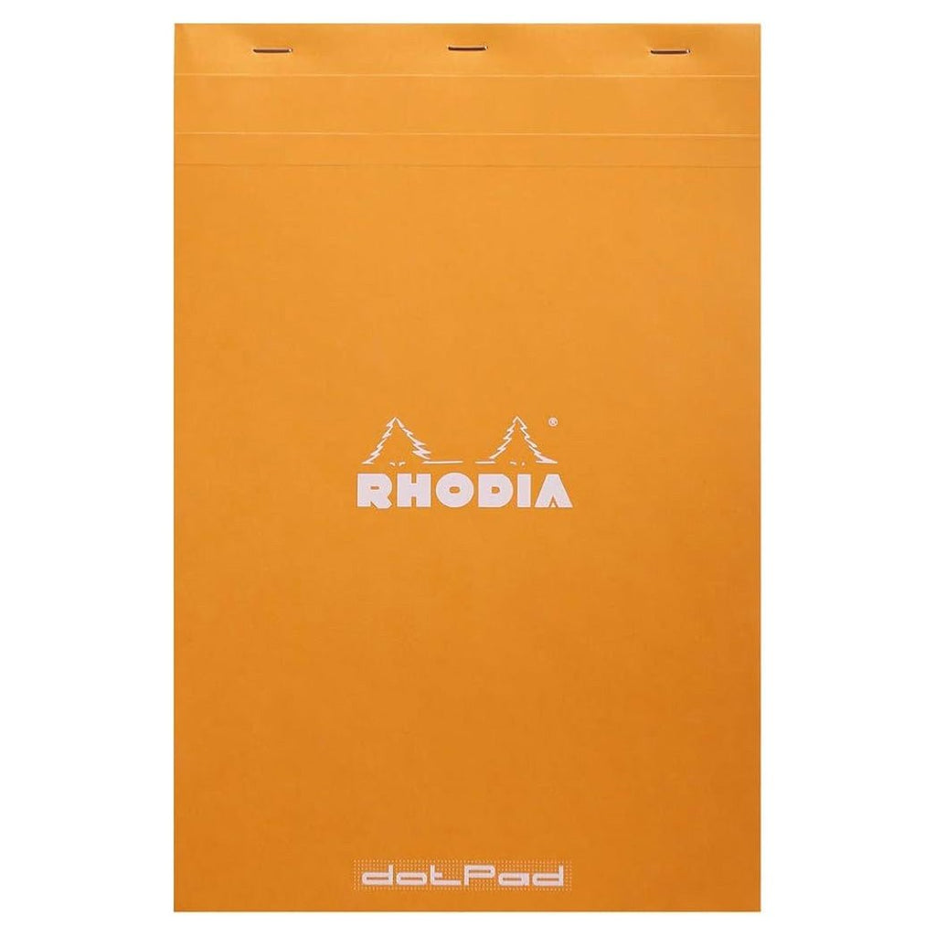 Rhodia Bloc No19 Grapa Naranja – Pointillés - un membrete