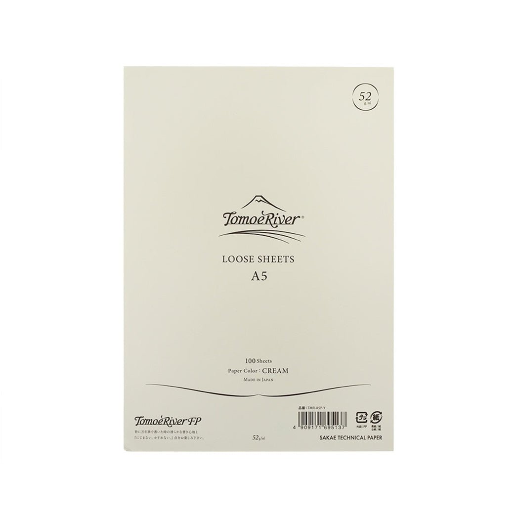 Tomoe River Loose Sheet 52g A5 Cream - un membrete