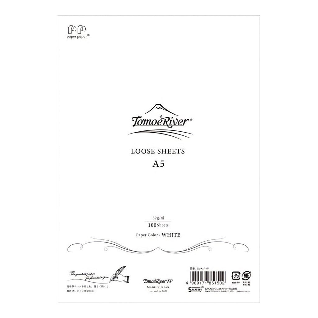 Tomoe River Loose Sheet 52g A5 White - un membrete