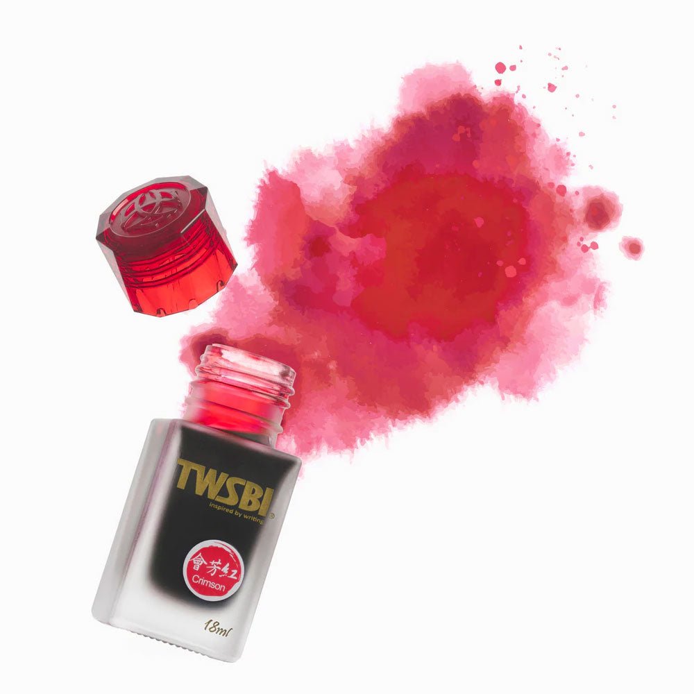 TWSBI 1791 Crimson Ink 18ml - un membrete