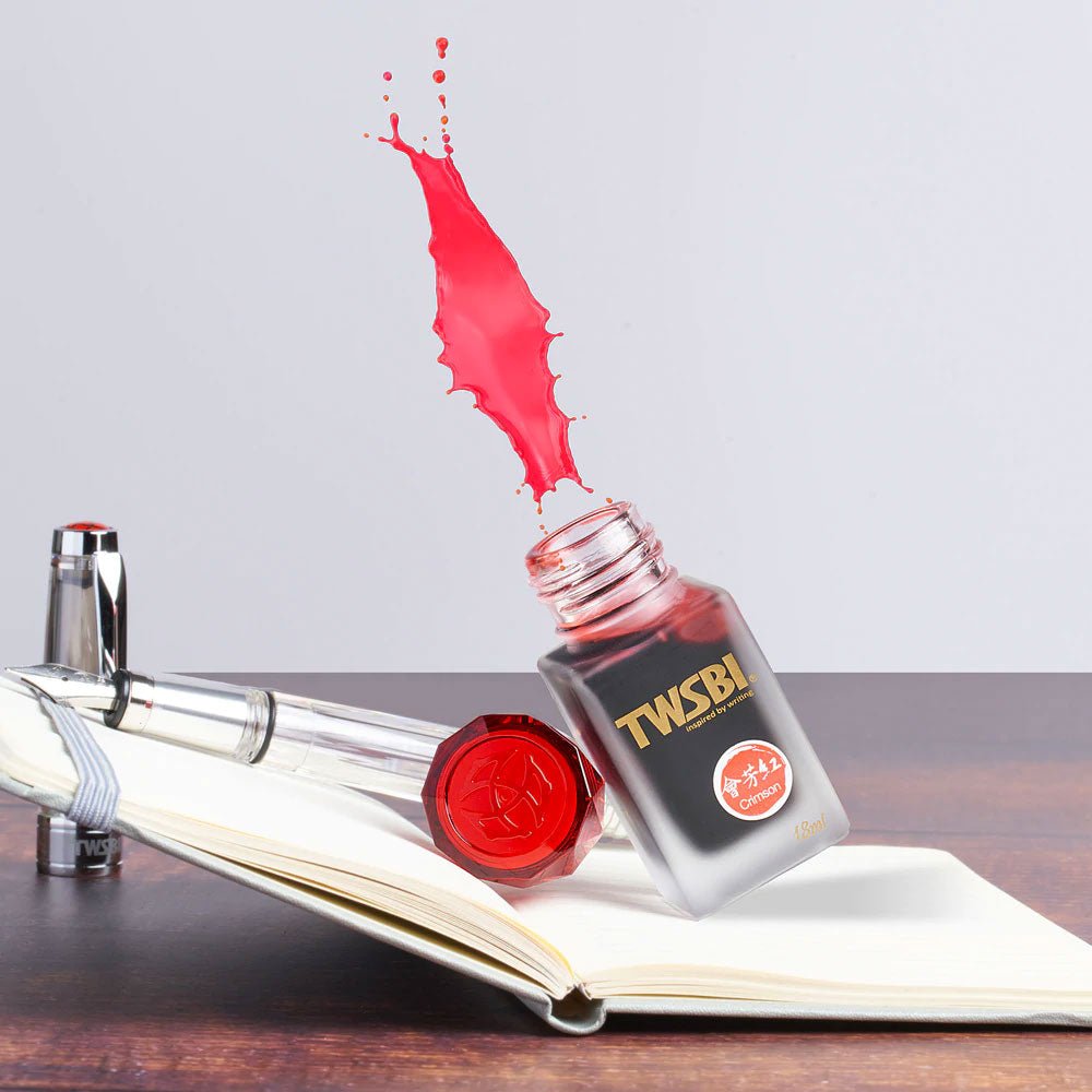 TWSBI 1791 Crimson Ink 18ml - un membrete