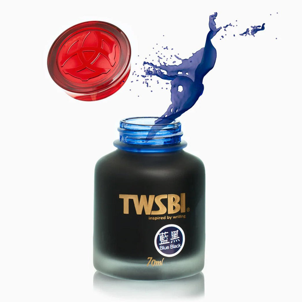 TWSBI Blue Black Ink 70 ml - un membrete