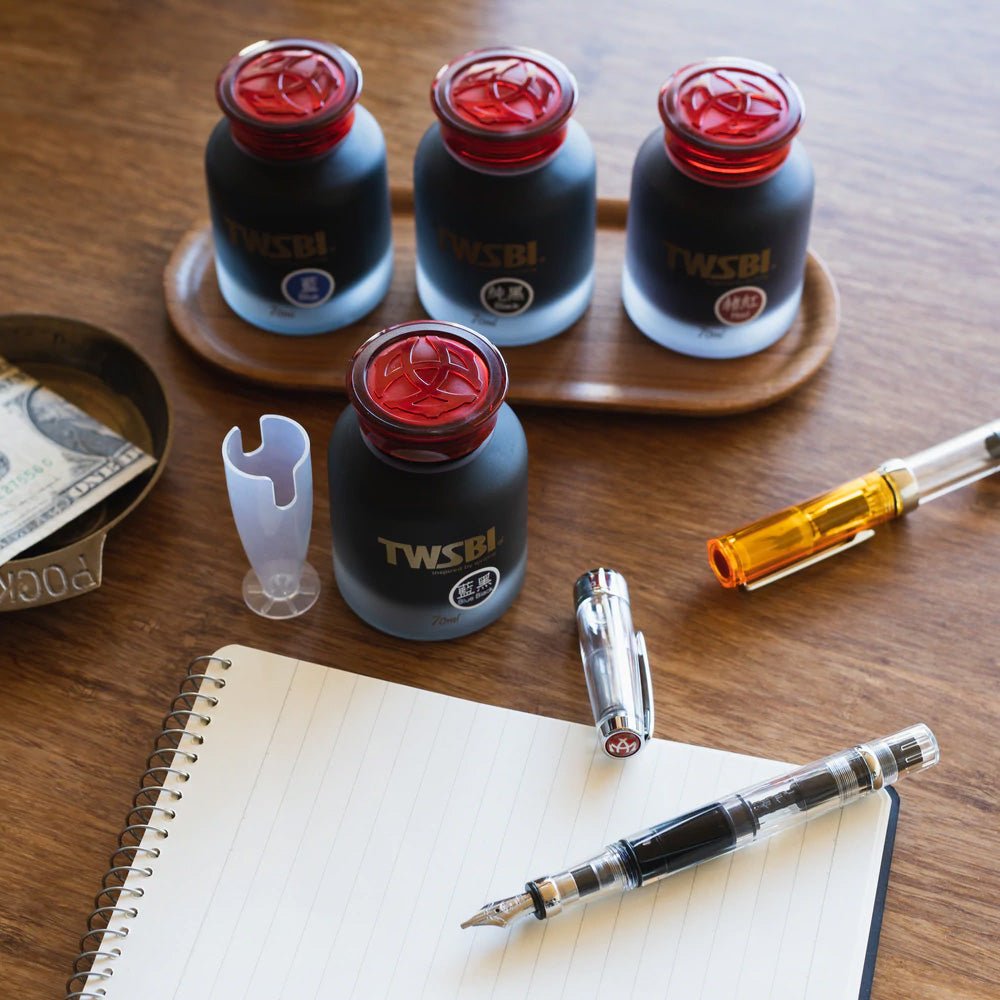 TWSBI Blue Black Ink 70 ml - un membrete