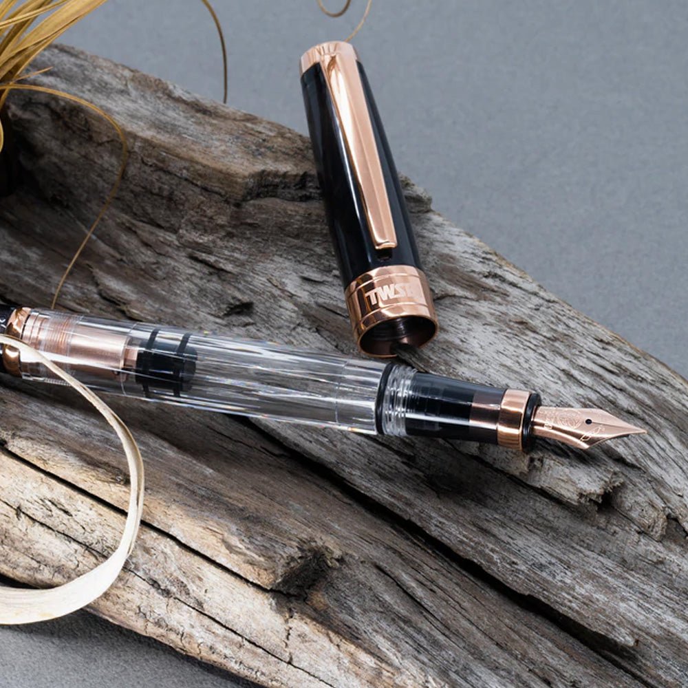 TWSBI Diamond 580 Smoke Rose Gold II Fountain Pen - un membrete