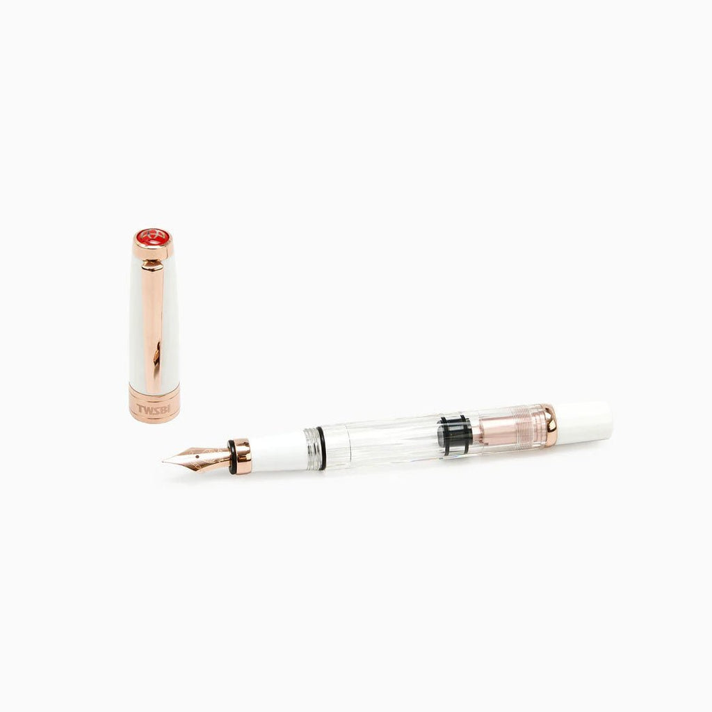 TWSBI Diamond 580 White RoseGold II - un membrete