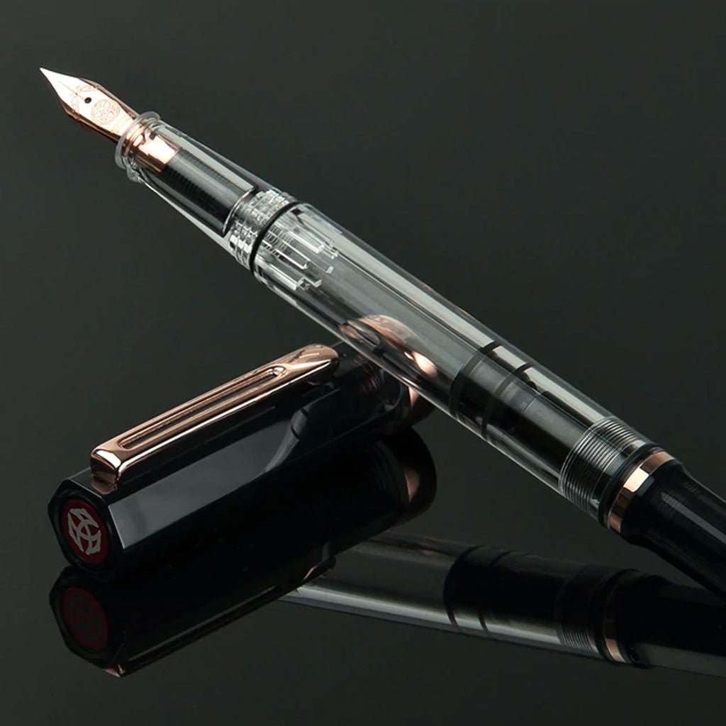 TWSBI Eco Smoke Rose Gold Fountain Pen - un membrete