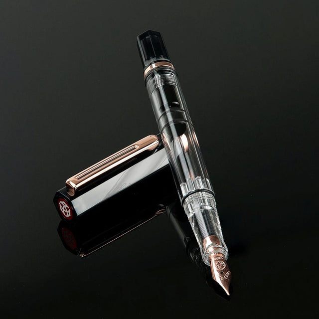 TWSBI Eco Smoke Rose Gold Fountain Pen - un membrete