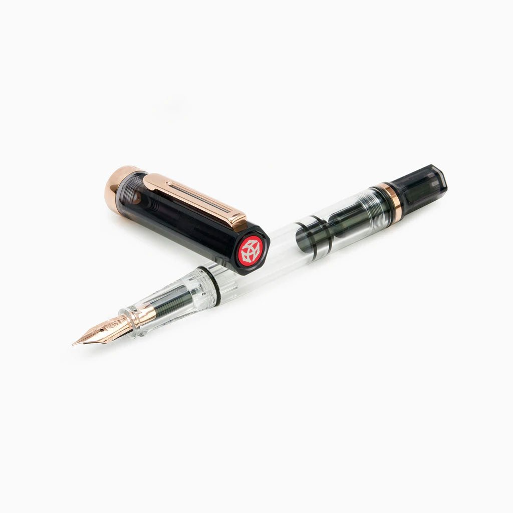 TWSBI Eco Smoke Rose Gold Fountain Pen - un membrete