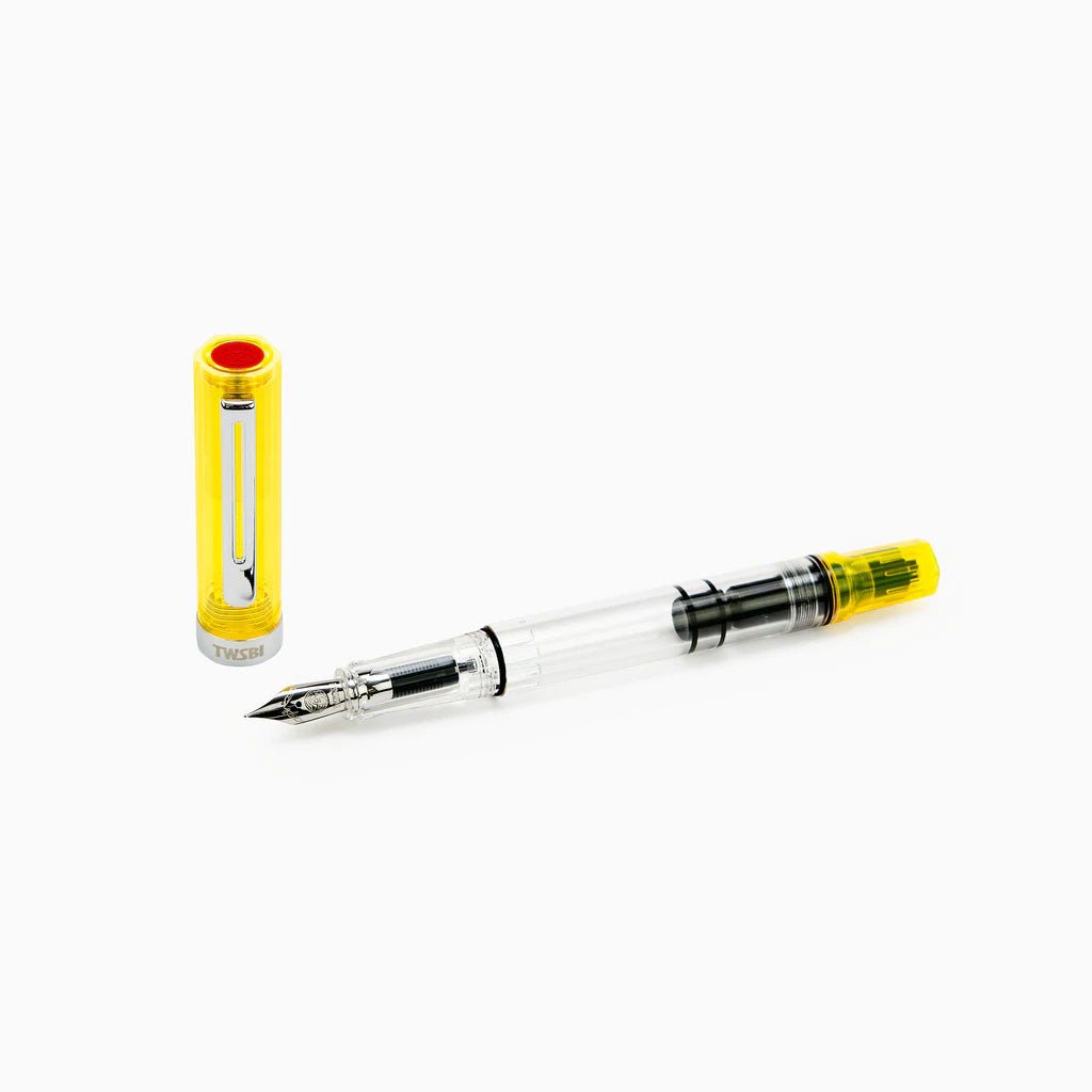 TWSBI Eco Transparent Yellow Fountain Pen - un membrete