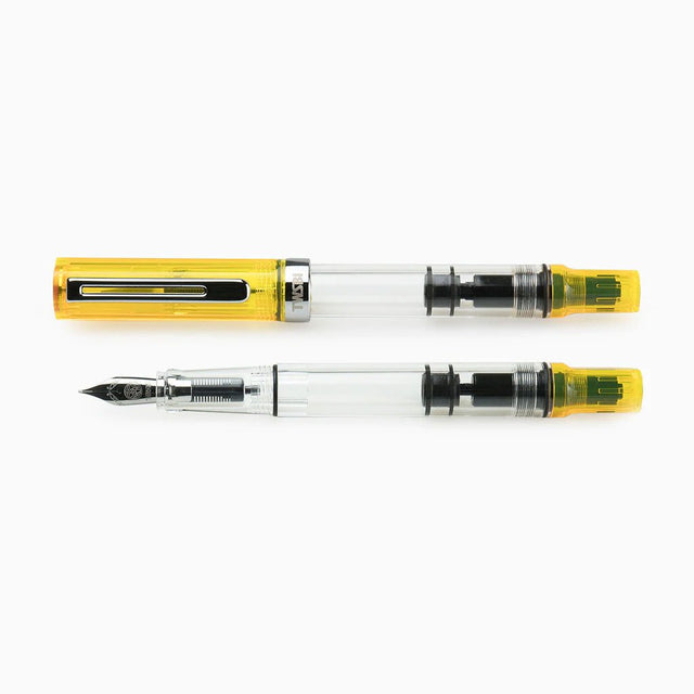 TWSBI Eco Transparent Yellow Fountain Pen - un membrete