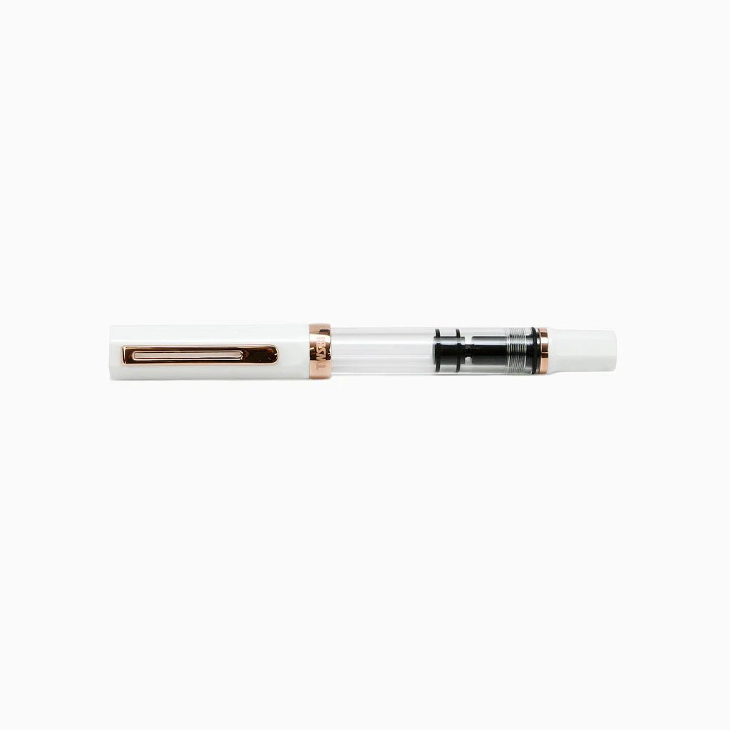 TWSBI Eco White Rose Gold Fountain Pen - un membrete